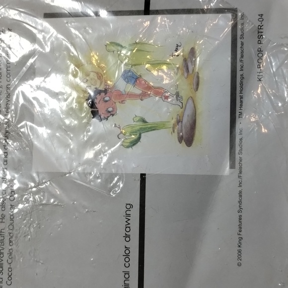 Betty Boop 2006 Western Girl By Toby Bluth Signed Print 13"x16" - Picture 3 of 10